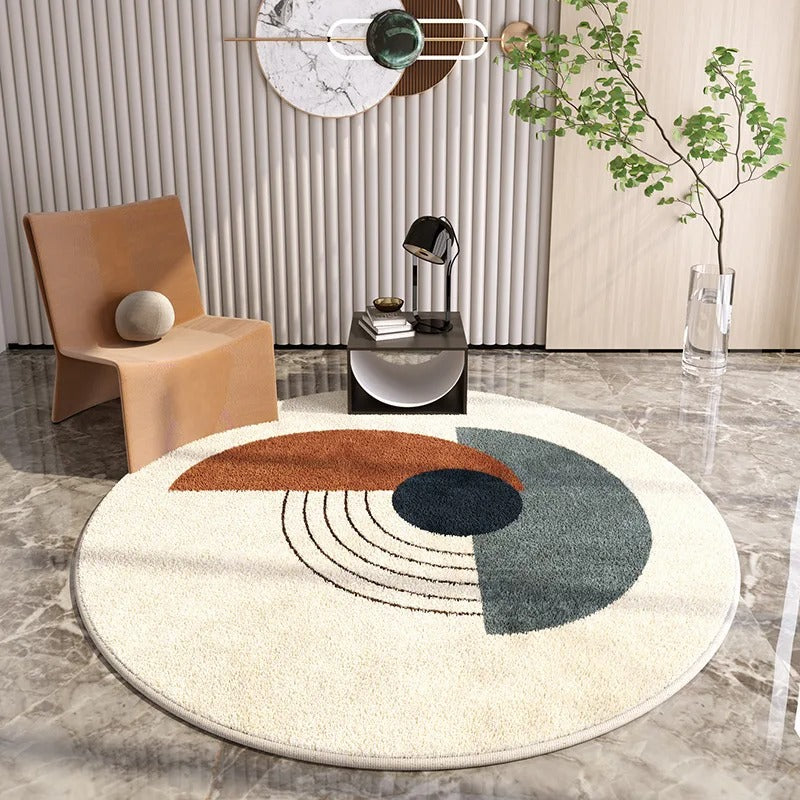 Light Luxury Lounge Round Rug