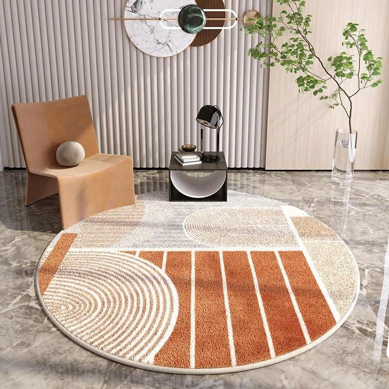 Light Luxury Lounge Round Rug