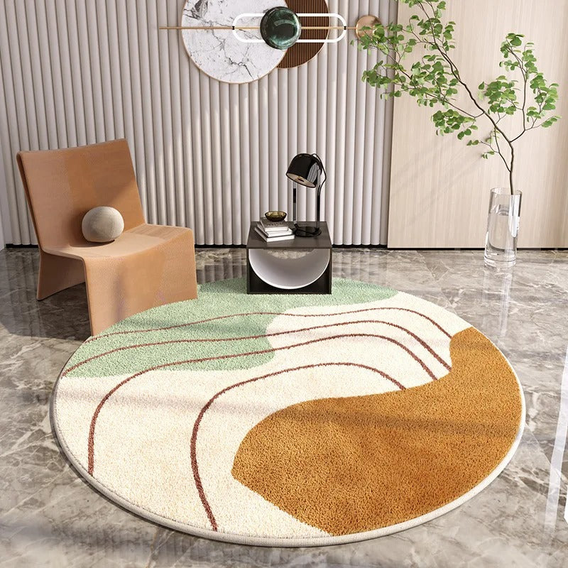 Light Luxury Lounge Round Rug