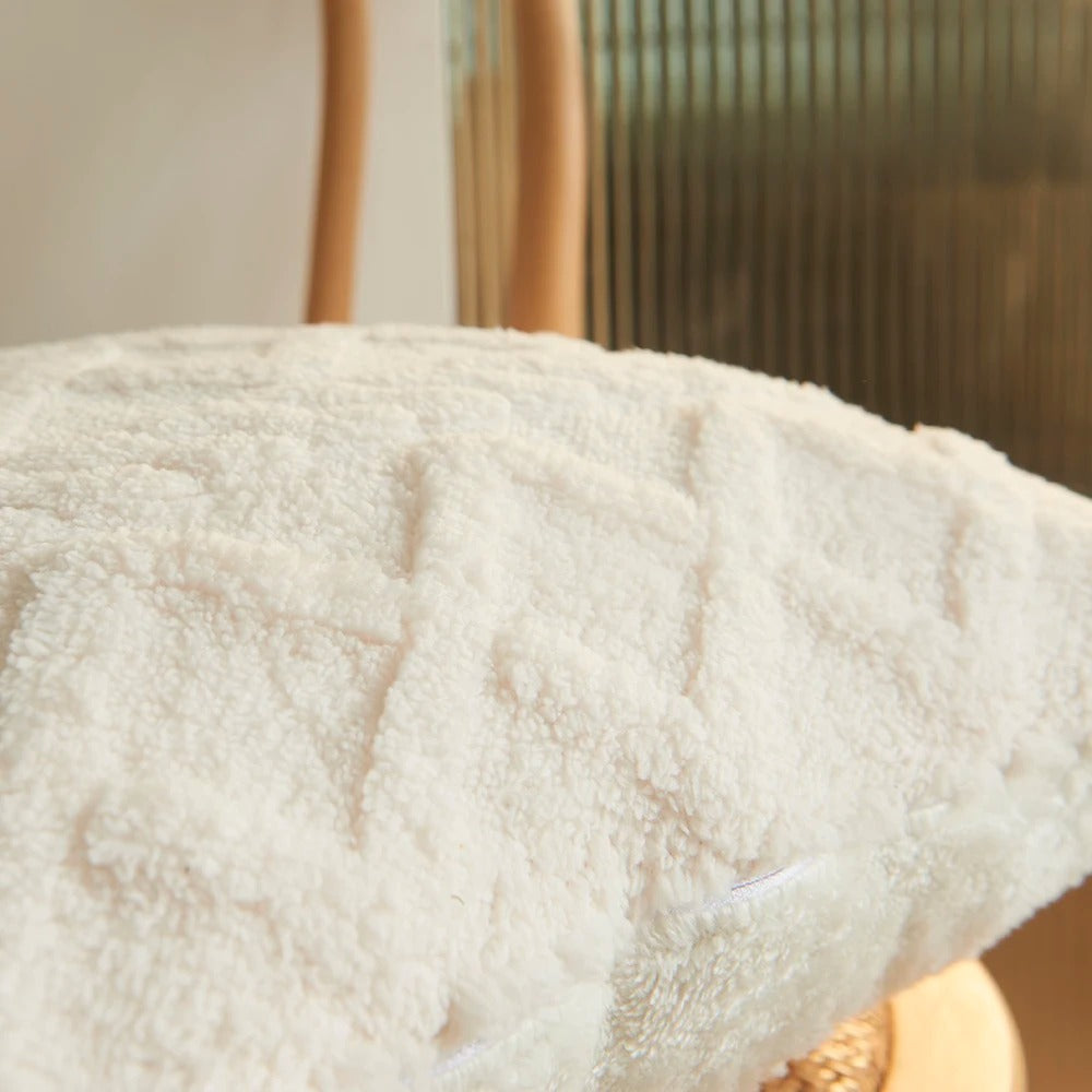 Fluffy Soft Mact Twist Knitting Pillow Cover For Home Decor