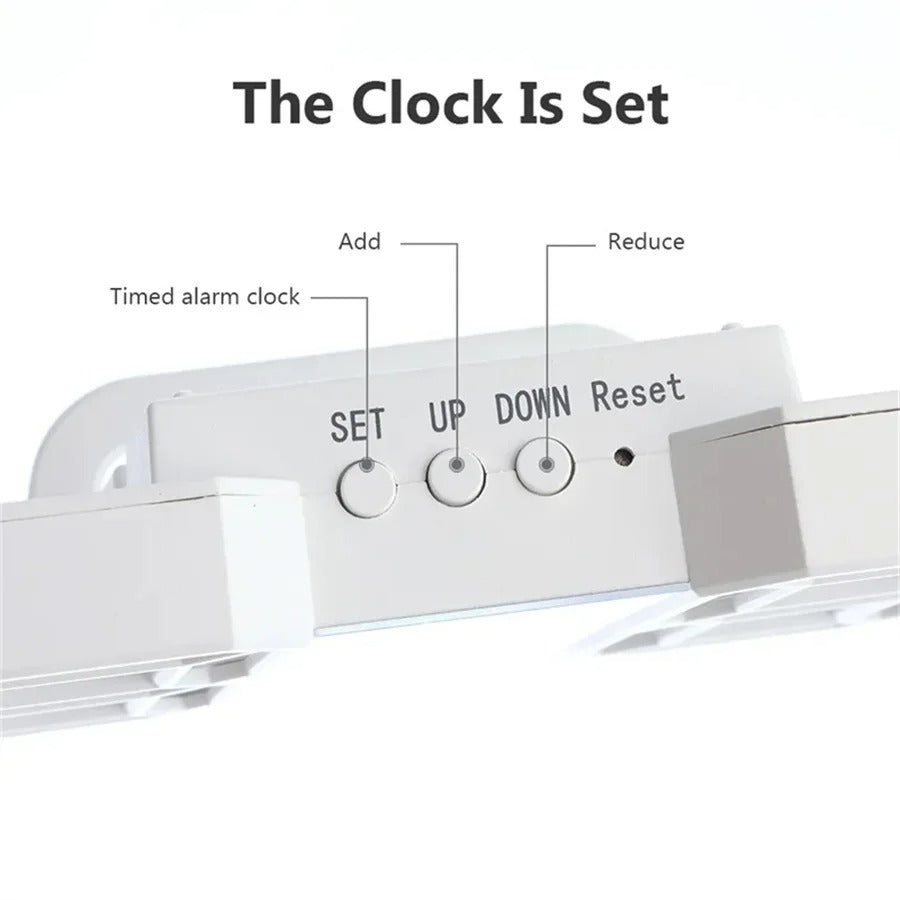 3D LED Digital Clock Wall Decoration Glow Night Mode For Home Decor