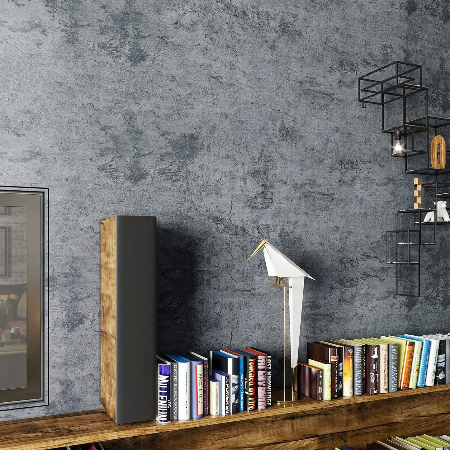 40cm Thicken Floor Sticker PVC Self-adhesive Waterproof Ceramic Tile Wall Sticker For Home Decor
