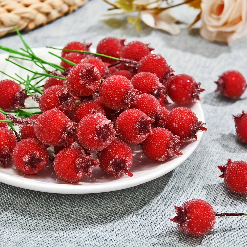 12pcs Artificial Pomegranate Berries flower For Home Decor