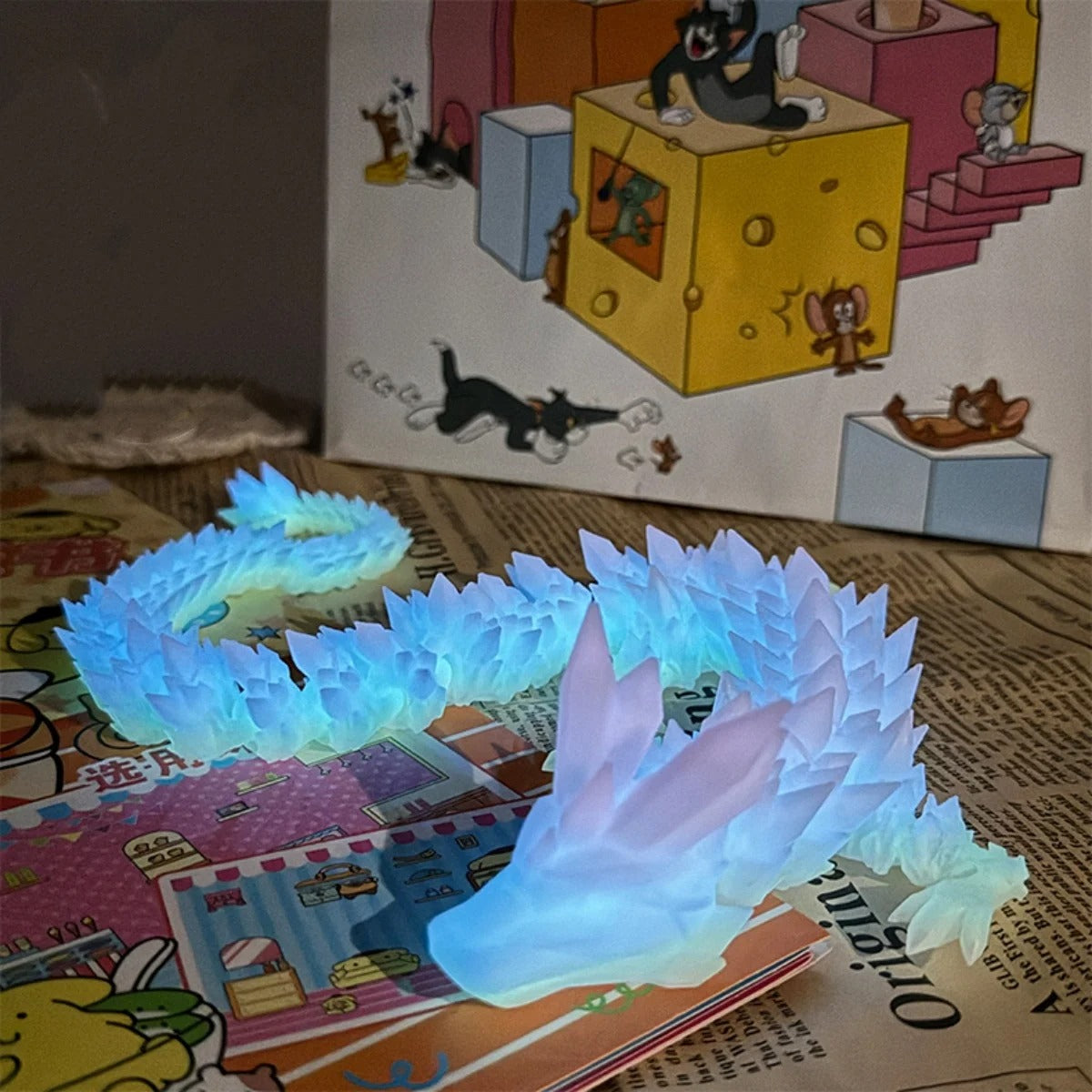 3D Printed Dragon Ornament 22/30/45cm Artificial Simulated Dragon For home Decor